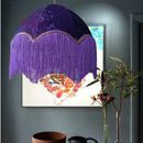 Axyaa Boho Tassel Pendant Light - French Vintage Style for Living Room, Bedroom, or Dining Room