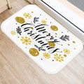 Axyaa Golden Black Letter Printed Door Mat, Non-Slip Floor Home Decoration