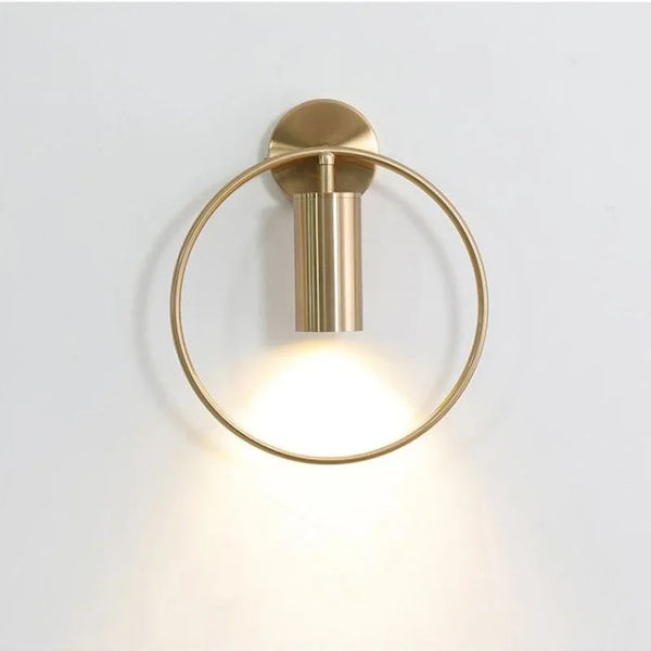 Luxury Brass Plating Nordic Wall Lamp by Axya for Bedroom and Office Decor