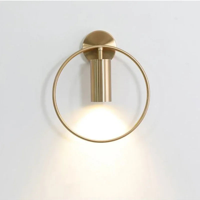 Luxury Brass Plating Nordic Wall Lamp by Axya for Bedroom and Office Decor