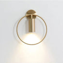 Luxury Brass Plating Nordic Wall Lamp by Axyaa for Elegant Bedroom Office Lighting