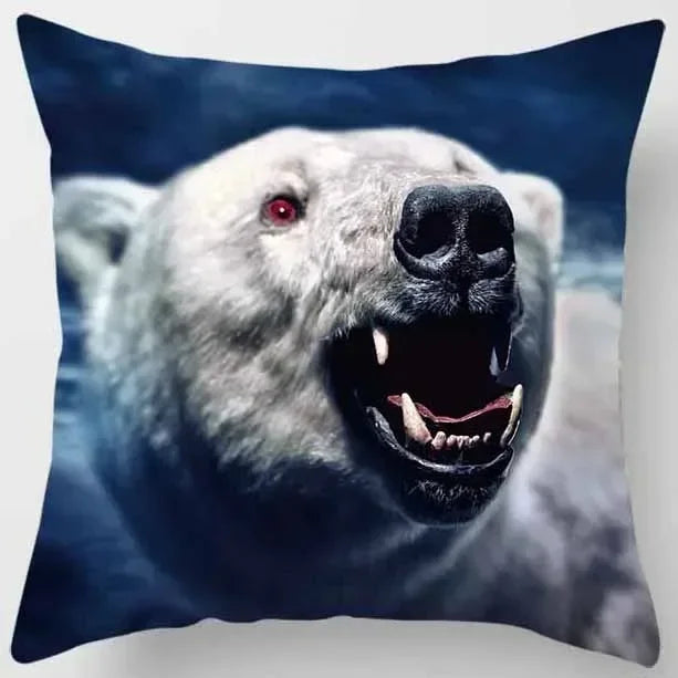 Axyaa African Lion Digital Print Pillowcase Decorative Cover