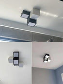 Axyaa Geometric Block Ceiling Light: Modern Minimalist High-end Living Room Lighting