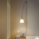 Axyaa Nordic Swing Arm Wall Lamp in Black/White
