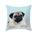 Axyaa Pug Dog Pillow Case 45*45CM Cute Dog Decorative Cover