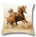 Fine Horse Print Cushion Cover for Home Decor by Axyaa