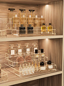 Acrylic Makeup Organizer Axyaa Desktop Perfume Rack Clear Cosmetic Storage Display