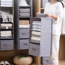 Axyaa Wardrobe Hanging Organizer: Collapsible Shelf Storage for Clothes