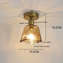 Axyaa Amber Glass LED Ceiling Lamp, 4W Home Lighting for Bedroom Living Room