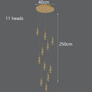 Axyaa Crystal Chandelier: Modern Luxury Stair & Living Room Lighting