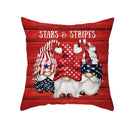 Axyaa LOVE USA Patriotic Letters Decorative Cushion Cover - Cartoon Style Home Decor Pillowcase