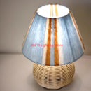 Axyaa Hand Woven Colorful Floor Lamp, Rattan Weave, Ancient Style, Light Source Included