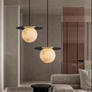 Axyaa Marble Chandelier for Living Room, Bedroom, Restaurant - Elegant Pendant Lights