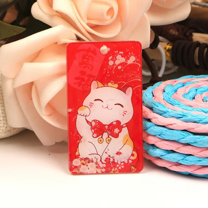 Axya Lucky Cat Pendant Set: Cartoon Mobile Phone Key Bag Decoration Kit