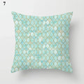 Axyaa Mint Green Blue Geometric Cushion Cover Modern Home Decor