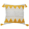 Chenille Tufted Boho Pillow Case with Tassels - Axyaa Brand