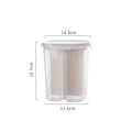 Axyaa 3L Transparent Rice Bucket Storage Container Kitchen Organizer