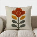 Axyaa Vibrant Floral Pattern Throw Pillow Cover for Sofa, Bedroom, Car