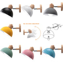 Axyaa Modern Macaroon Dome Wall Sconce for Bedroom-Living Room-E27 Base