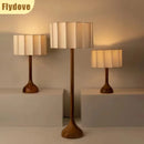 Axyaa Solid Wood Floor Lamp: Japanese Wabi Sabi Style for Living Room and Bedroom