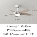 Axyaa Modern 52" LED Ceiling Fan for Indoor Lighting Fixtures