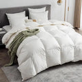 Axyaa Feather & Down Comforter, Organic Duvet Insert, All Season Warm