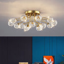 Axya Modern Gold Black Iron LED Ceiling Chandelier for Stylish Home Decor Lighting