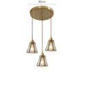 Axyaa Nordic Copper LED Pendant Light with Knob Switch for Bedroom Dinning Living Room