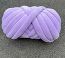 Axyaa Super Velvet Chunky Yarn - Thick Cotton Wool Tube Yarn for DIY Handwork