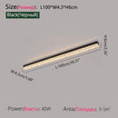 Axyaa Long Strip LED Ceiling Lamp - Modern Minimalist Lighting for Living Room Kitchen Bedroom