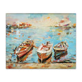 Axyaa Sailing Boat Abstract Sea Canvas Wall Art Print for Home Décor
