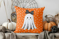 Axyaa Cute Ghosts Pillow Cover: Halloween-themed Cushion Cover for Sofa Bedroom Car