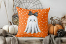 Axyaa Cute Ghosts Pillow Cover: Halloween-themed Cushion Cover for Sofa Bedroom Car