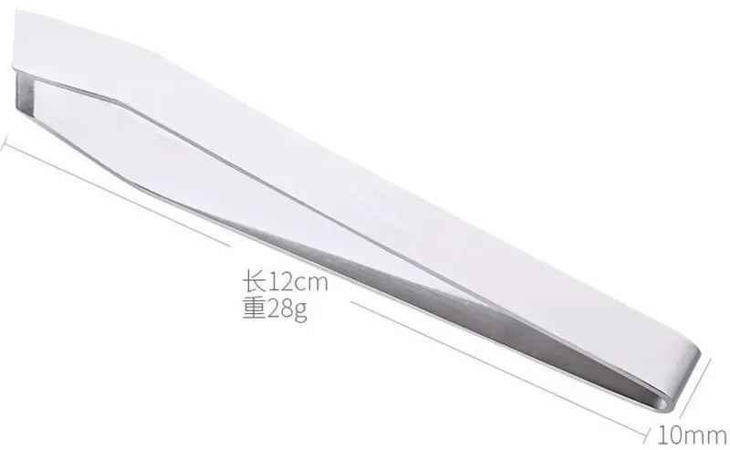 Axya Stainless Steel Fish Bone Tweezers with Flat Oblique Mouth - Seafood & Poultry Tool
