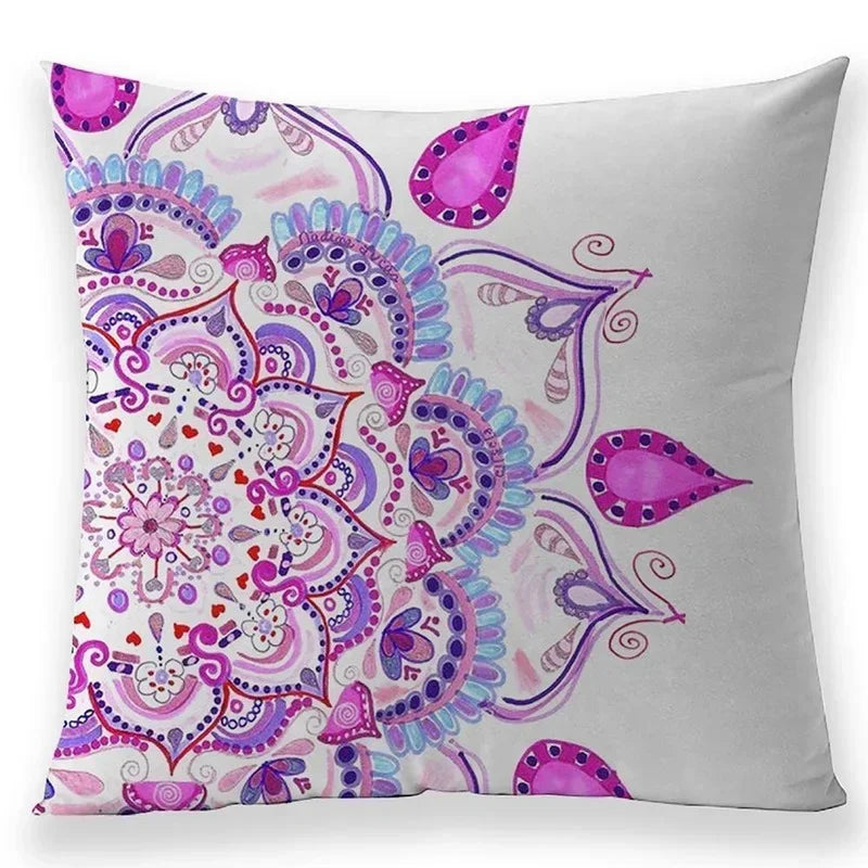 Axyaa Bohemian Mandala Pillow Case - 45*45 cm - Linen Pillowcases