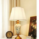 Axyaa Ceramic LED Floor Lamp with Flower Bird Design - American Style Living Room Decoration
