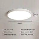Axyaa Modern LED Ceiling Lights for Living Room Bedroom Study Kitchen Square Fixtures