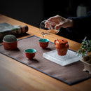 Axyaa Hand Woven Tea Mat for Zen Tea Ceremony and Set Up