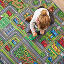 Axyaa Kids' Car Rugs: Non-Slip Room Play Mats for Boys and Girls