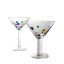 Axyaa Polka Kaleidoscope Handmade Glass Drinkware Collection
