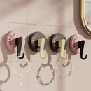 Axyaa Suction Cup Hooks Set for Kitchen & Bathroom
