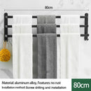 Axyaa Wall-mounted Triple-layer Towel Holder for Bathroom Storage