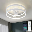 Axyaa Ceiling Fan Light with Adjustable Brightness and Color Temperature