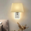 Axyaa LED Wall Light: Nordic Fabric Decorative Light with Rotary Switch, Minimalist Design