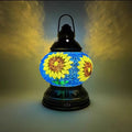 Turkish Mosaic Table Lamp by Axyaa – Rechargeable Handcrafted Night Light