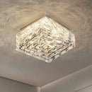 Axyaa Crystal Ceiling Lamp: High-end Modern Square Living Room Bedroom Light