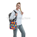Axyaa Colorful Puzzle Piece Lunch Bag - Water-resistant Thermal Bento Tote
