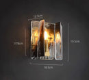 Axyaa Retro French Glass Wall Lamp for Stylish Bedroom Headboard Décor