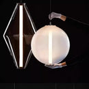 Axyaa Glass Chandelier LED Pendant Light - Nordic Style Bedroom Living Kitchen Decor