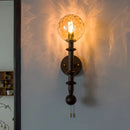 Axyaa White Glass LED Wall Lamp | French Vintage | Bedroom, Living Room, Bathroom Mirror Light
